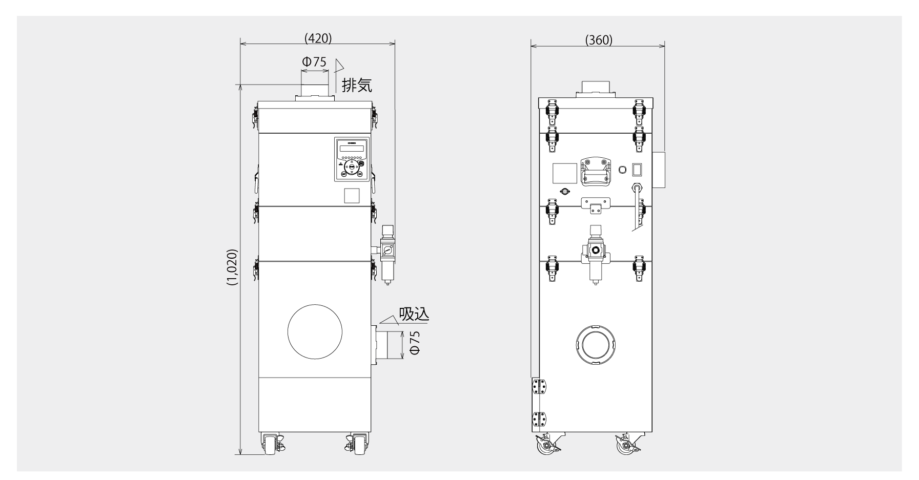 画像:SHP-1000AT3 外形図
