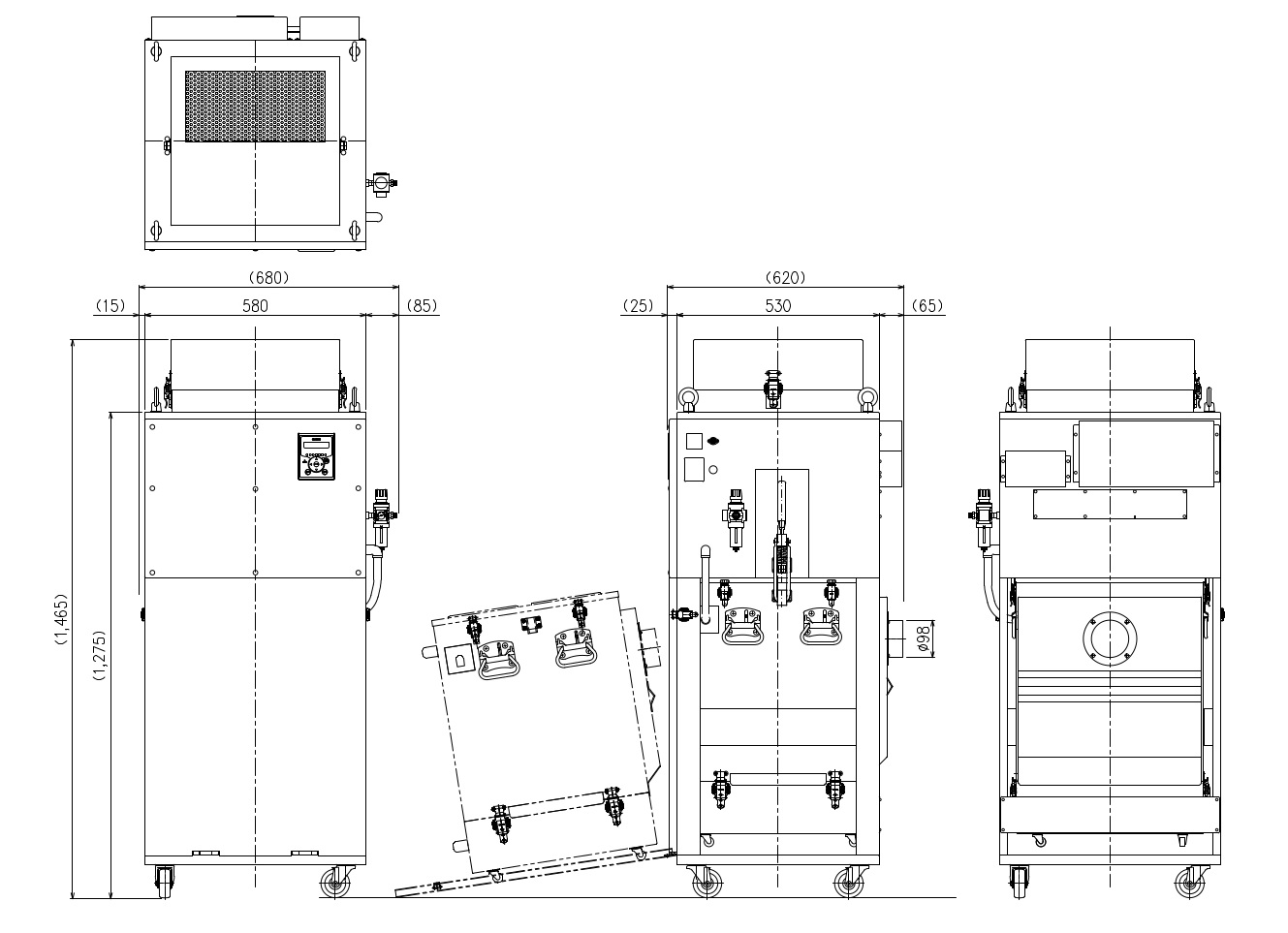 画像:CHP-1600AT3 外形図