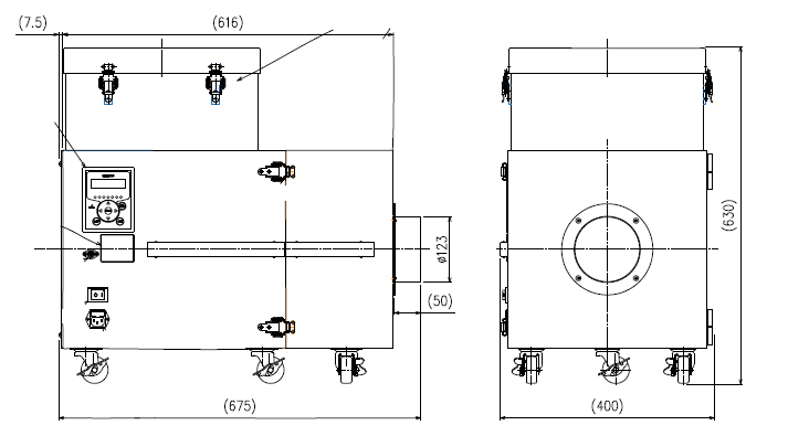 【外形図】CKU-750AT3-HC